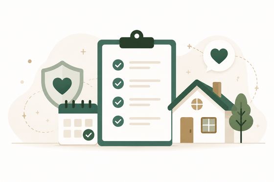 Care readiness checklist illustration