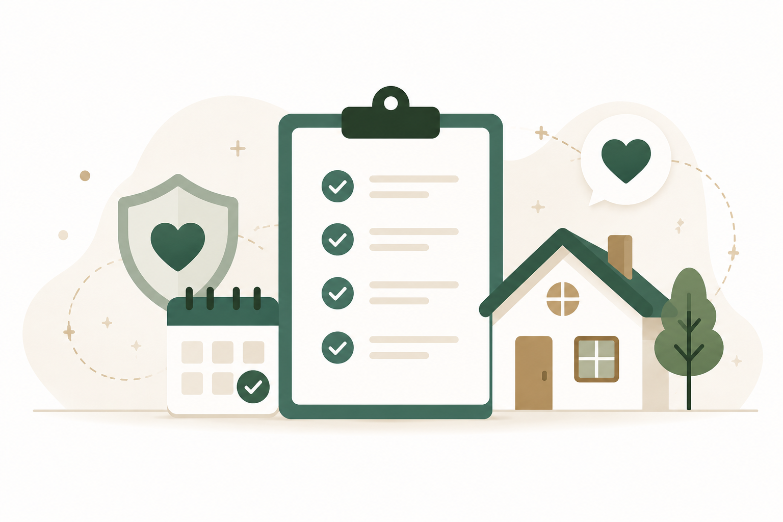 Care readiness checklist illustration