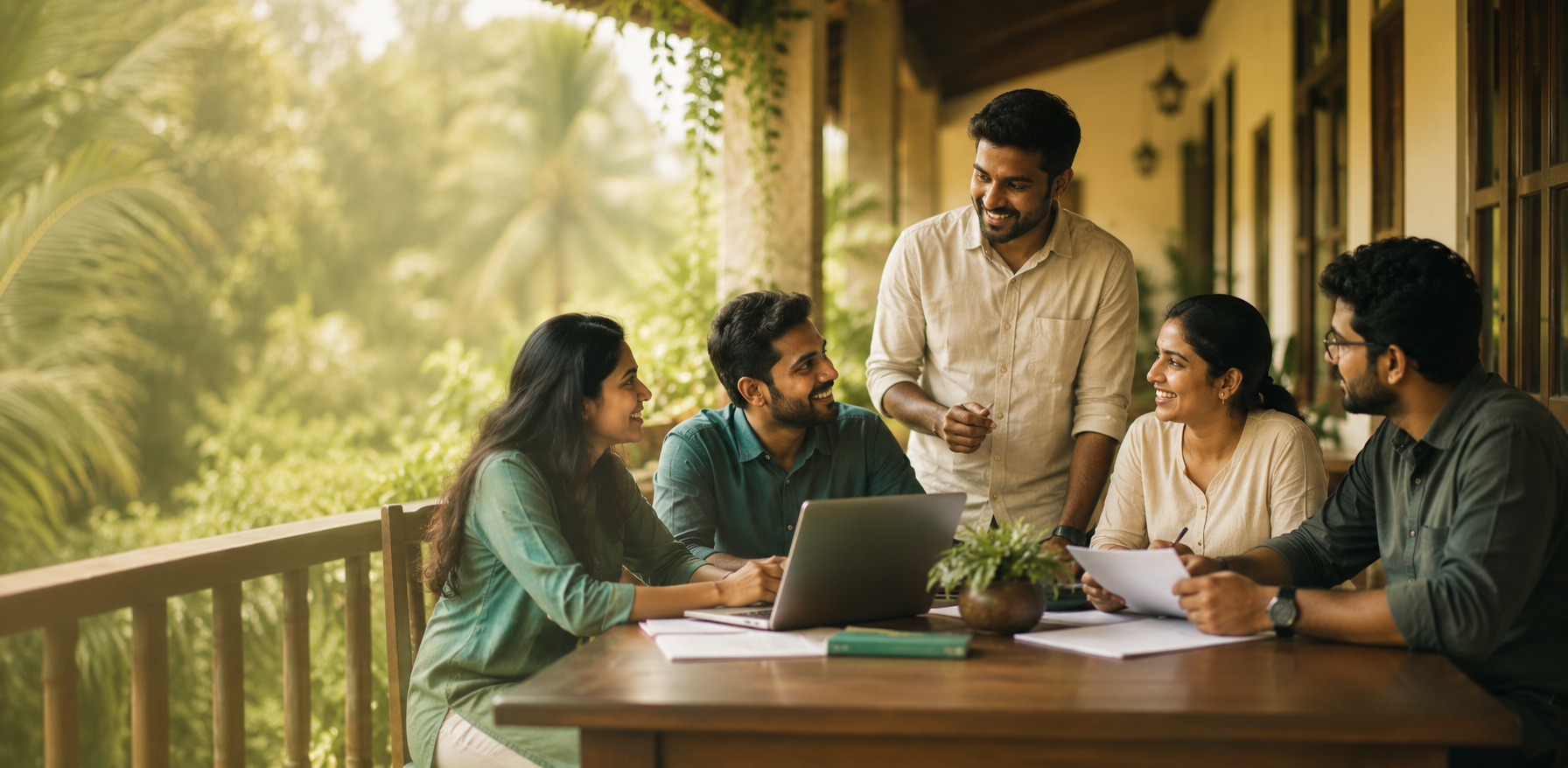 The Zeraphos team collaborating on the future of elder care in Kerala